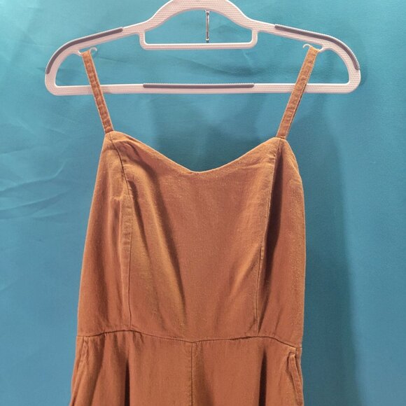 Old Navy Womens S-Tall Rust Jumpsuit With Adjustable Straps Relaxed Fit - Picture 2 of 10